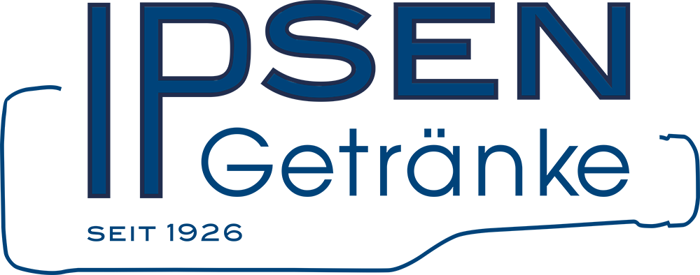 Ein blauer Hintergrund mit dem Wort ipsen darauf, das das Branding des Unternehmens darstellt.