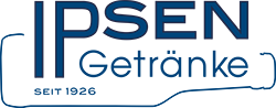 Ipsen-Logo auf blauem Hintergrund.